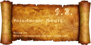 Veiszberger Margit névjegykártya